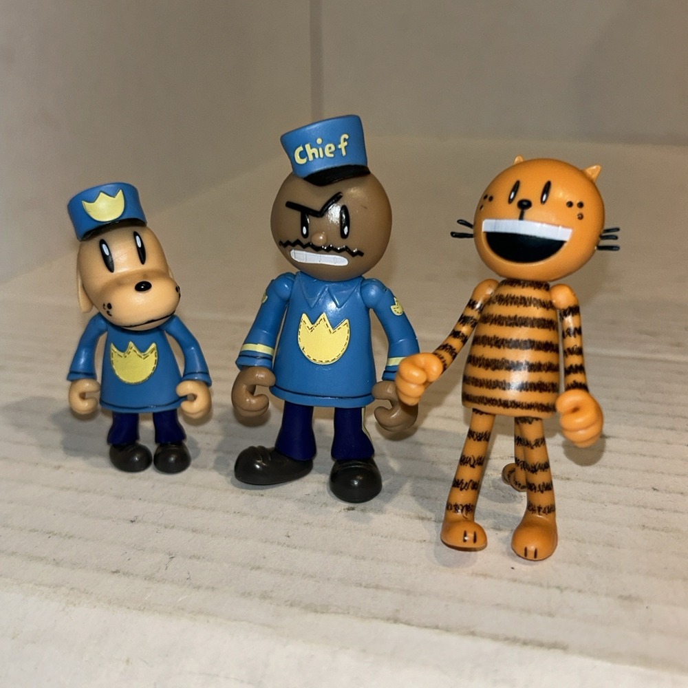 JAKKS Pacific Dog Man Movie Action Figures Set 2.5" Dreamworks